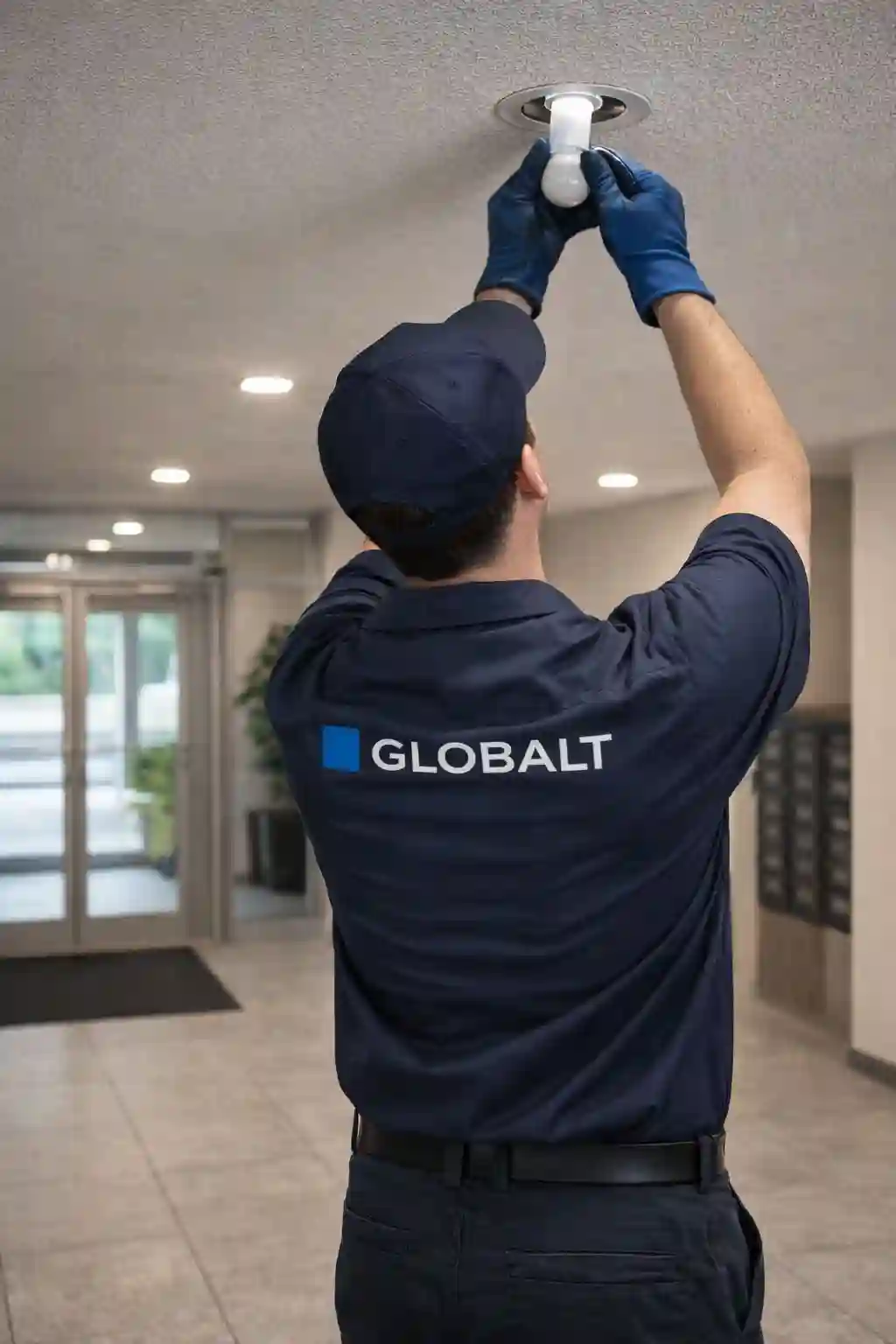 Mantenimiento de instalaciones en edificios en Madrid realizado por operario de Globalt